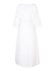 Hand embroiderd  -long sleeve dress-waist cut dress