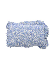 RUFFLED CUSHION BAGATELLE BLUE