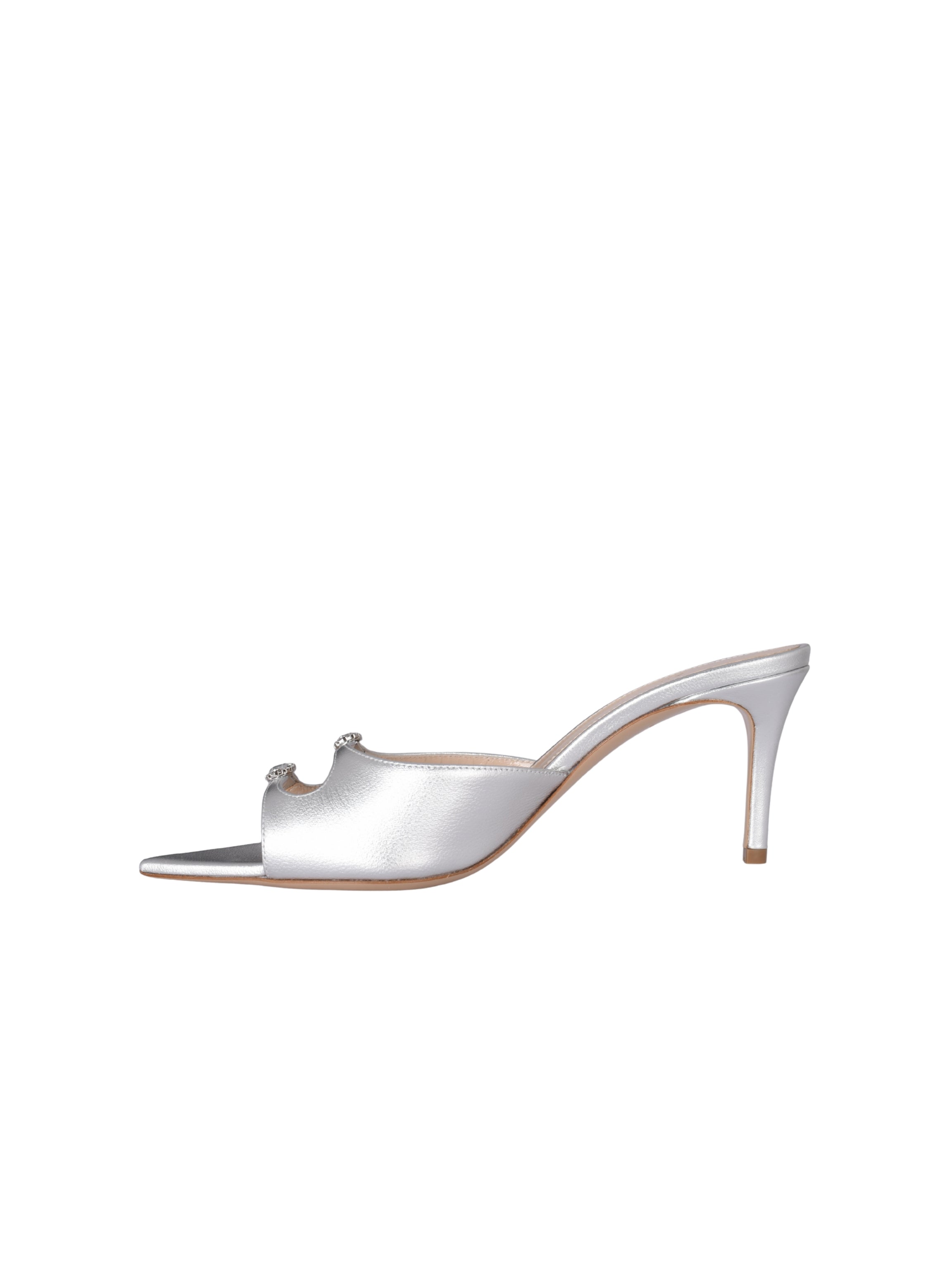 Carol leather mule 75 silver
