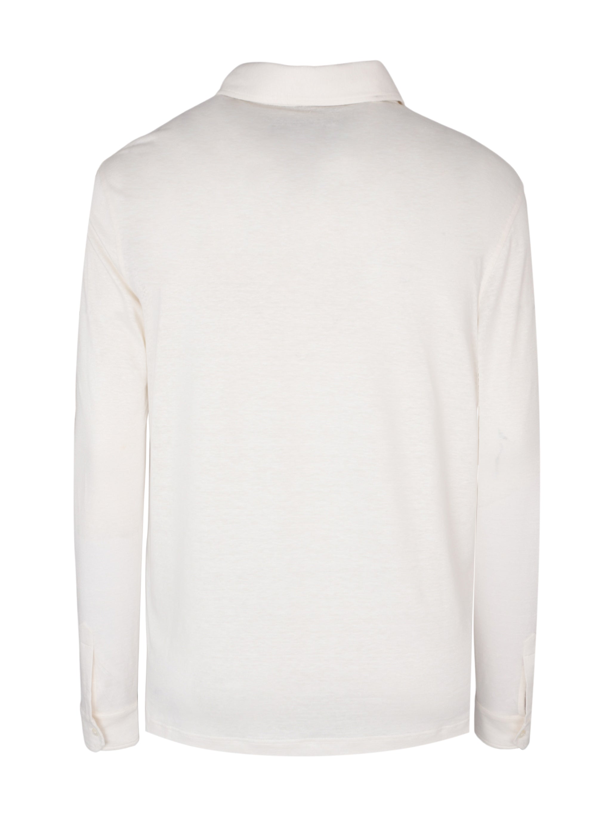 Linen silk long sleeves polo