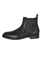 Ankle boot tumb.leat. black