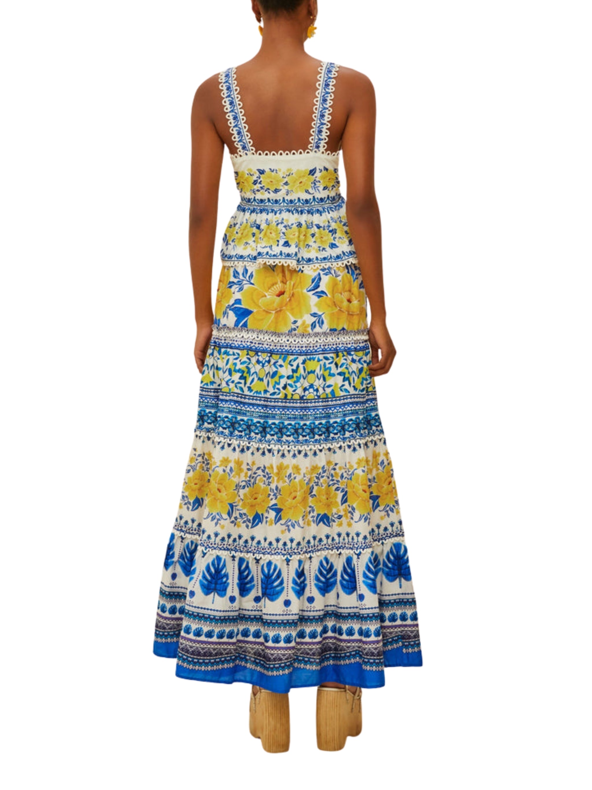 ZULI OFF-WHITE LOW RISE MAXI SKIRT