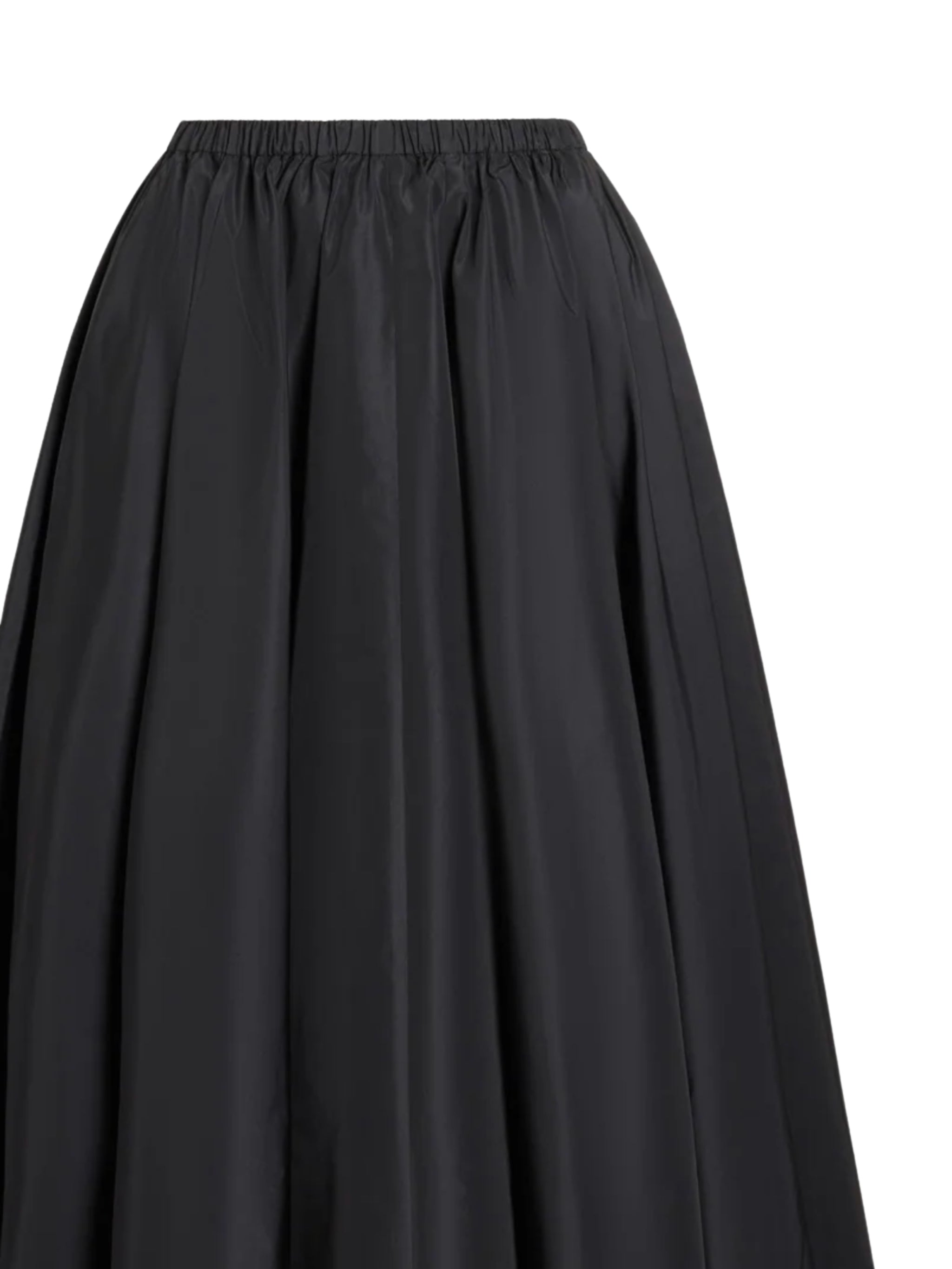 Recycled Faille Elasticated Waist Midi Skirt