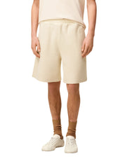 White Cotton Curly Fleece Short