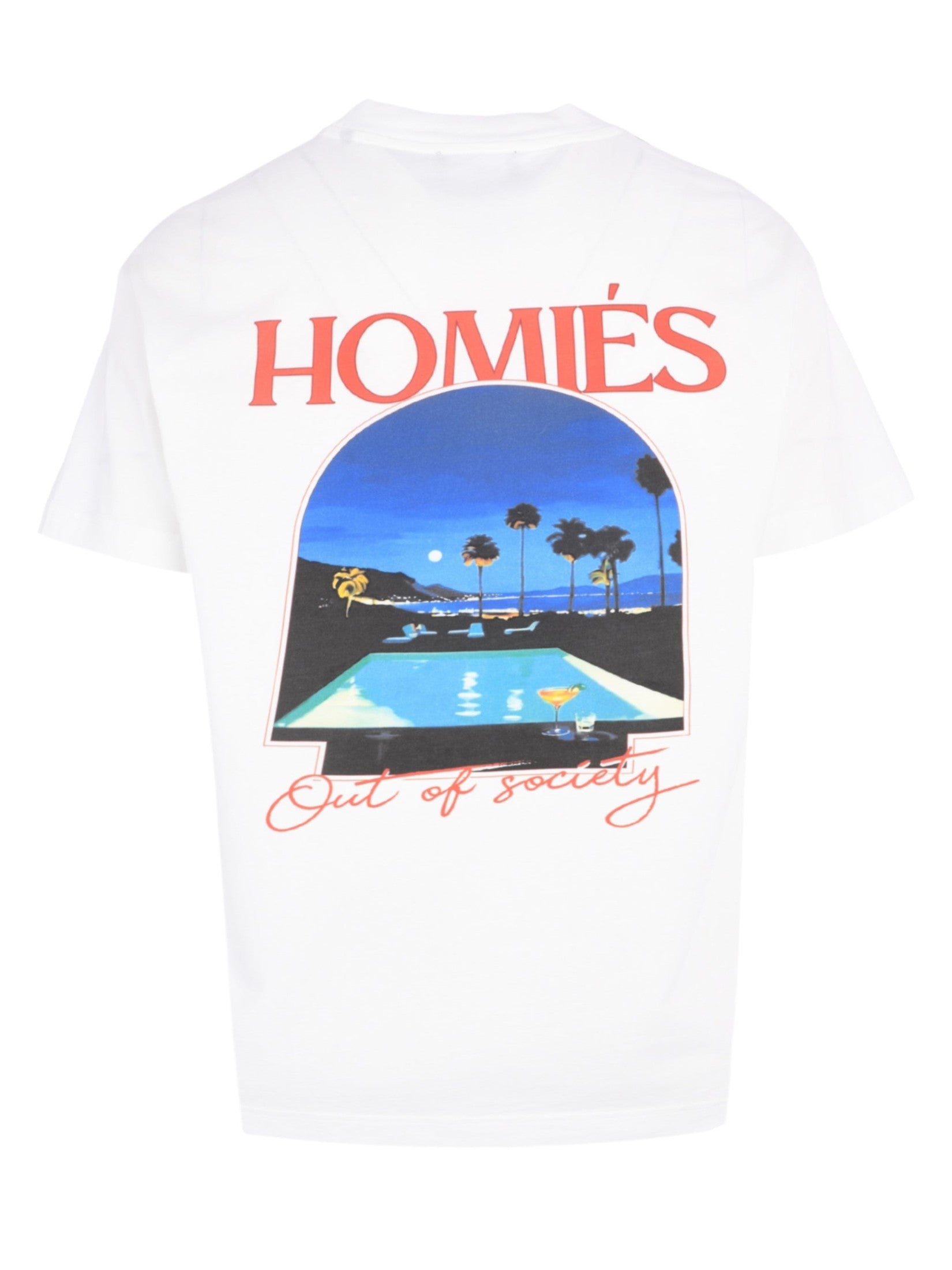 Midnight relfection t-shirt vintage white