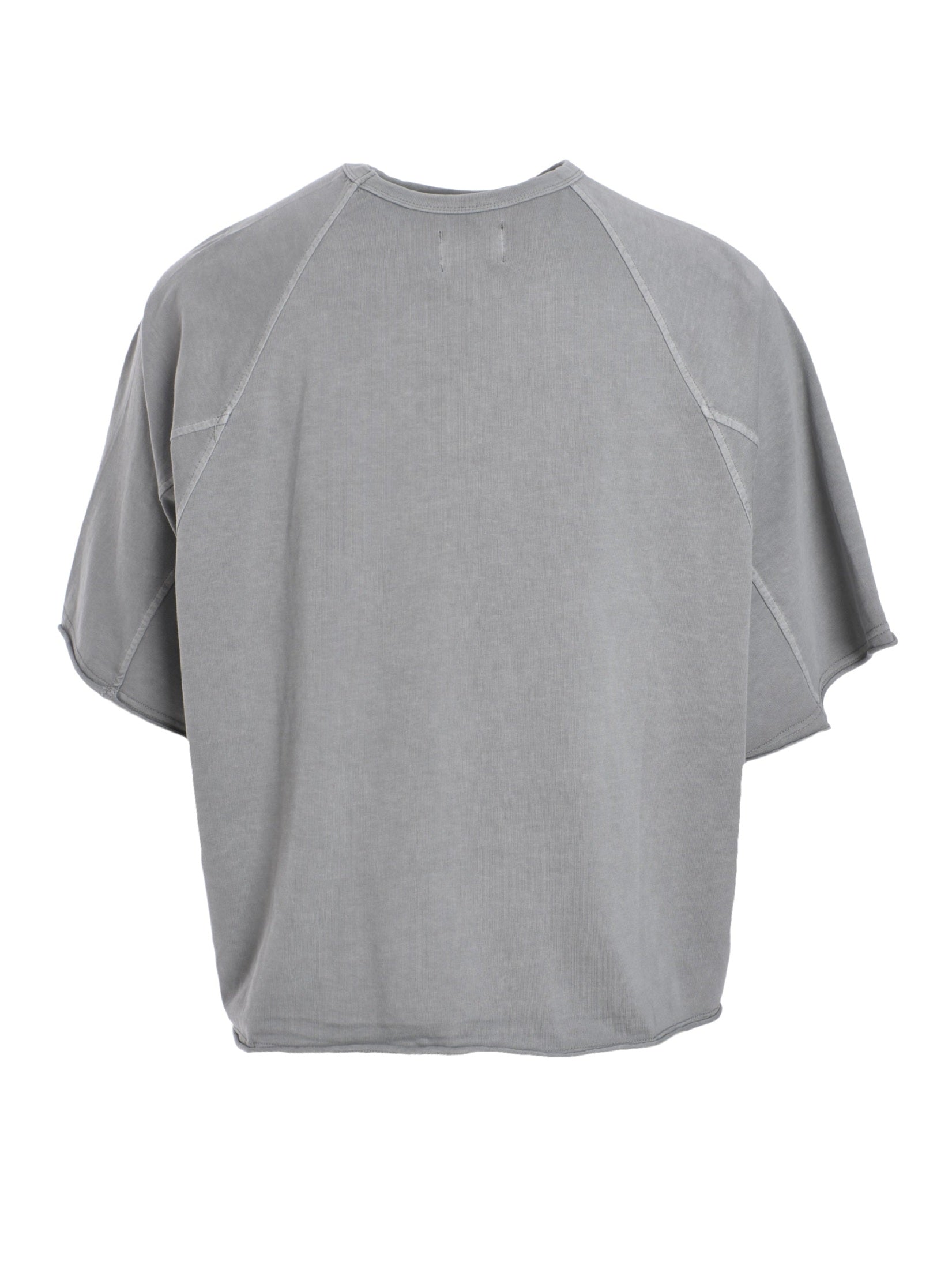 Cross symbol washed raglan t-shirt