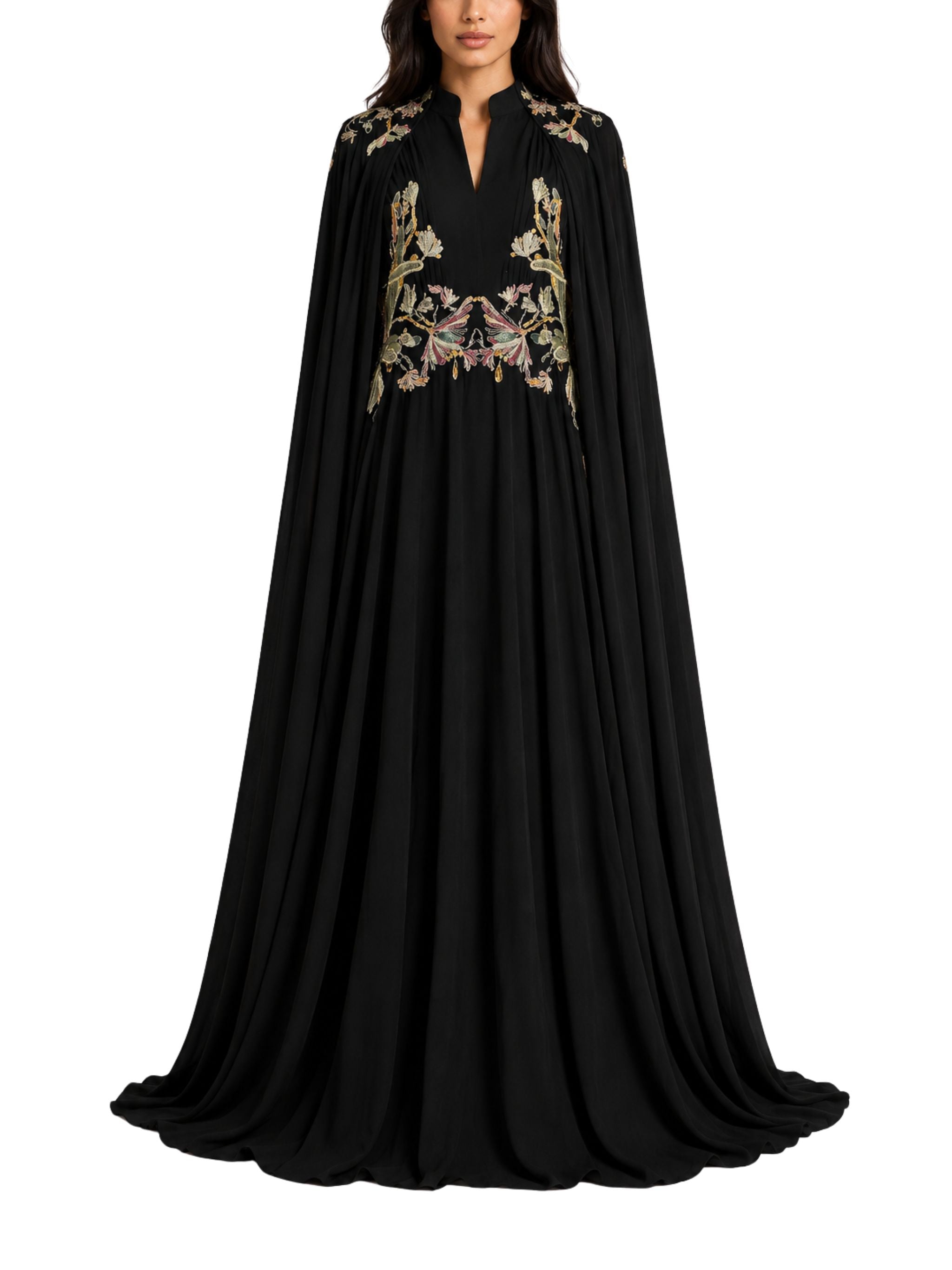 Flowy embroidered dress
