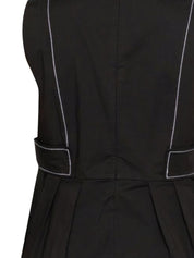 Stretch cotton v-neck pocket blouse