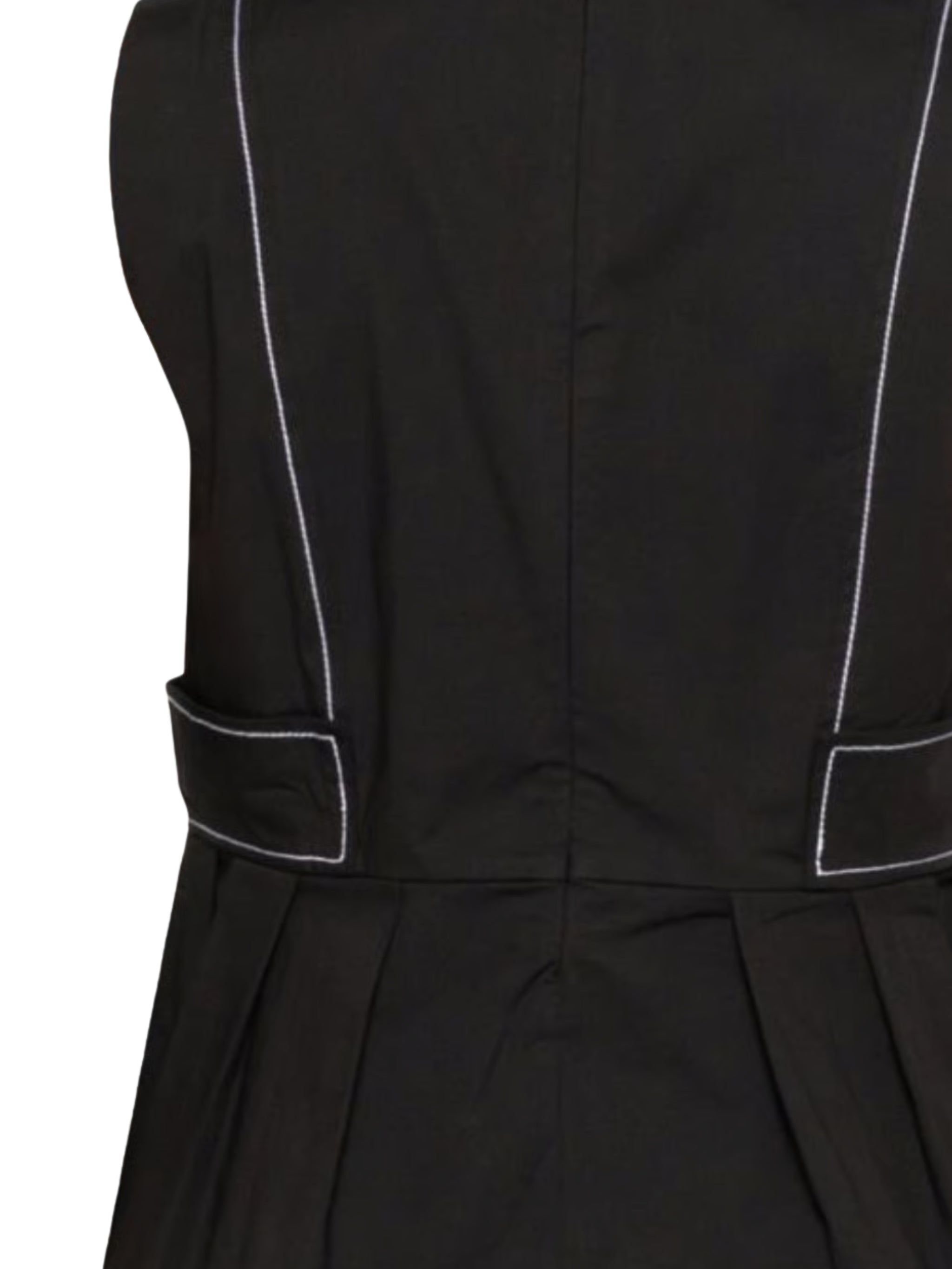 Stretch cotton v-neck pocket blouse