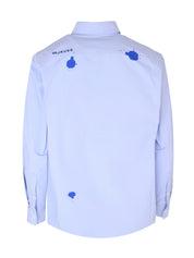 Blue dolphin cotton shirt