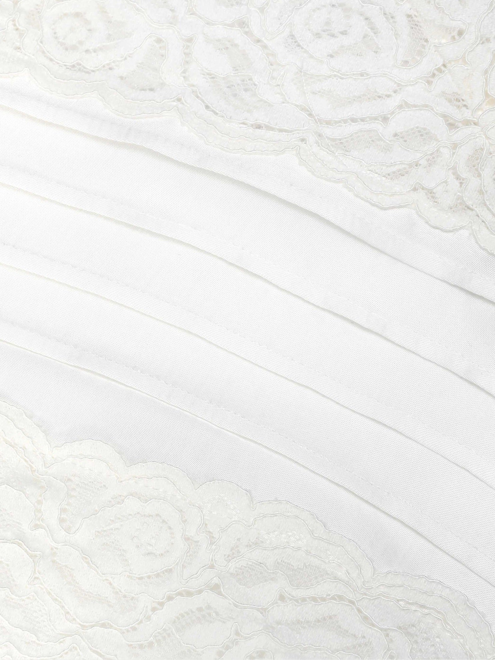 Cream viscose lace top