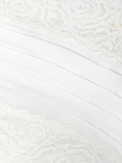 Cream viscose lace top