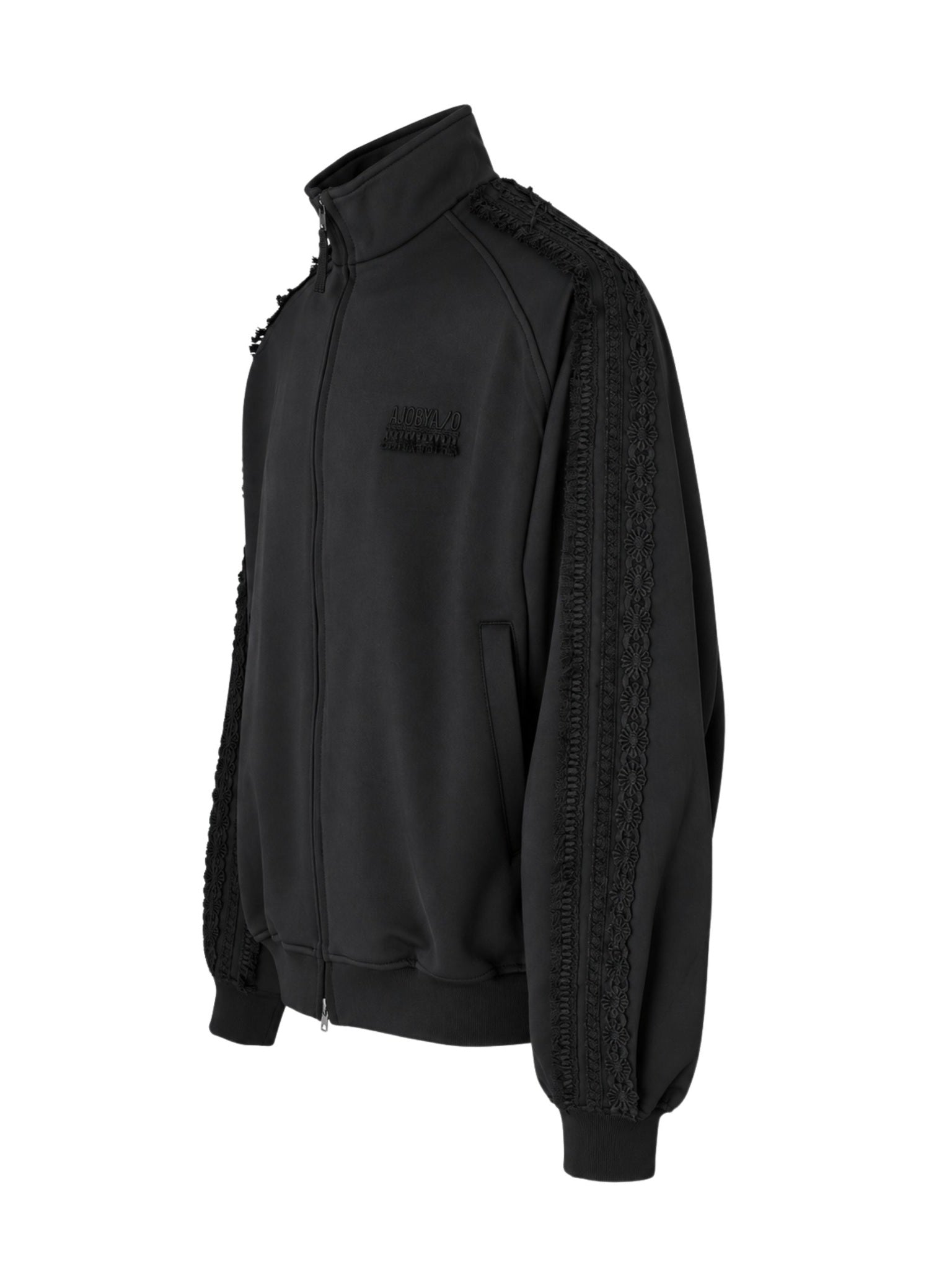 Multi lace trim raglan track jacket