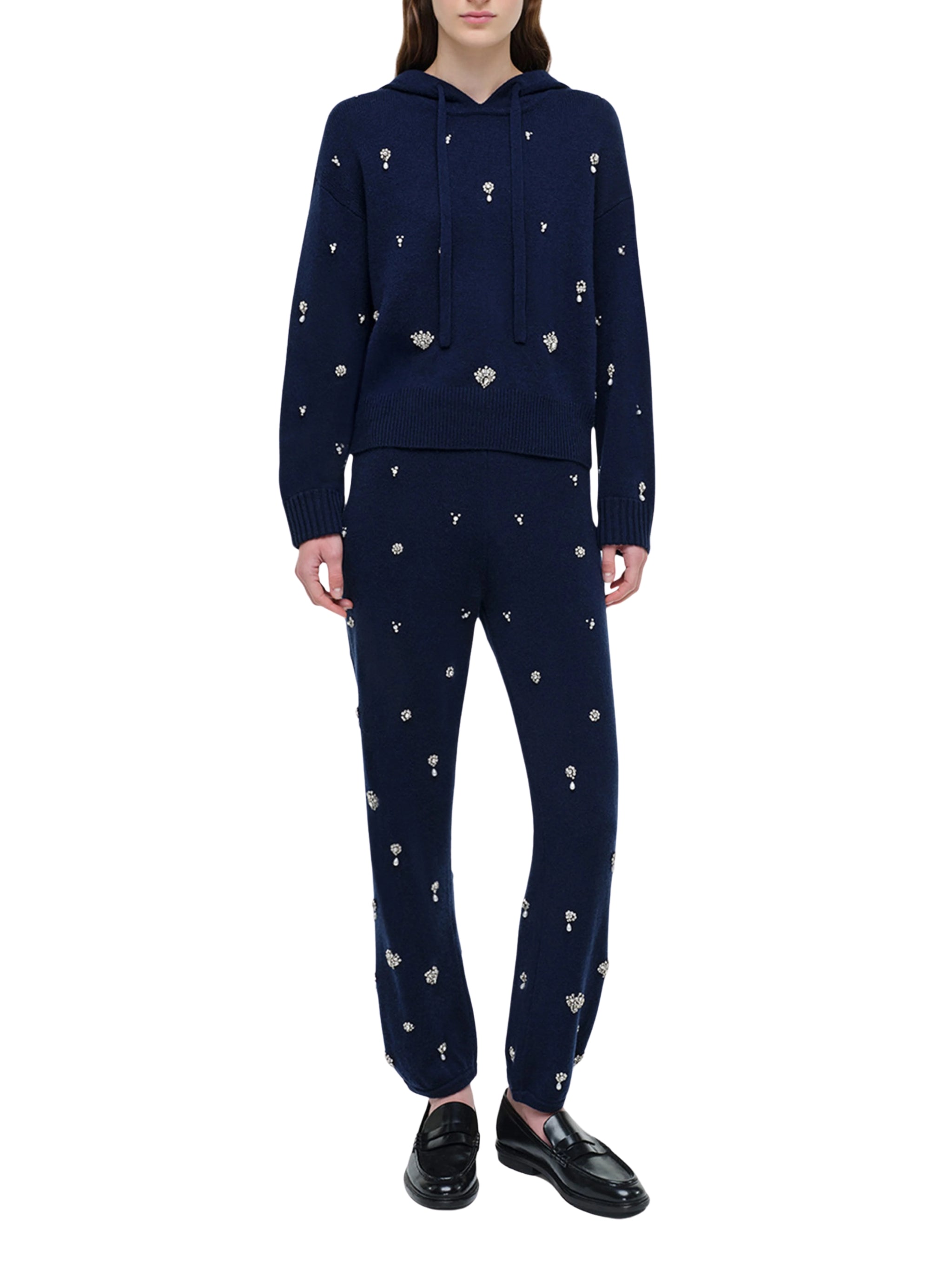 Karmen Embellished Hooded Top