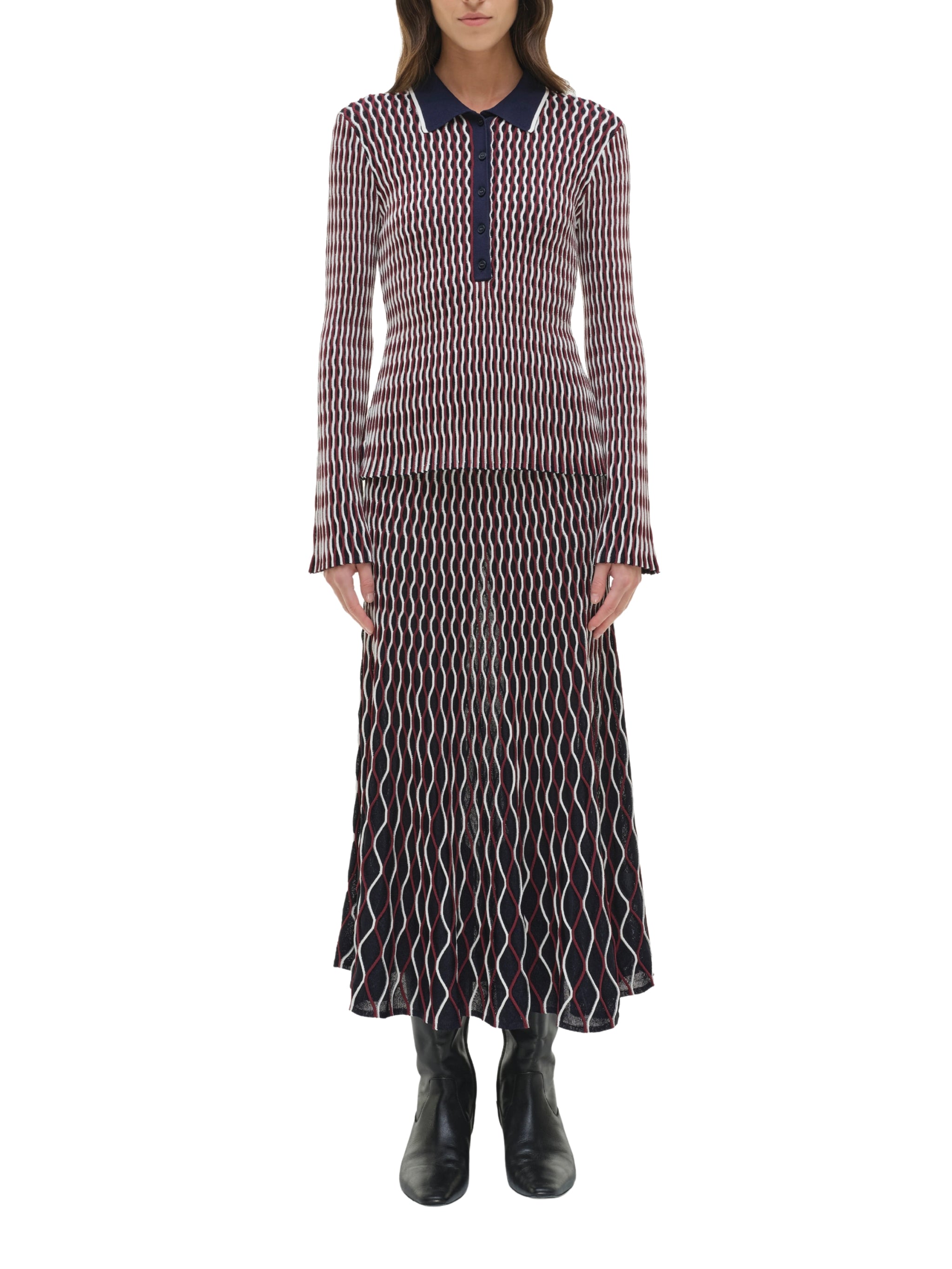 Colleen l/s polo top