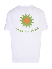 DINIS LINEN BLEND CLUBE DE PRAIA PRINTED TEE