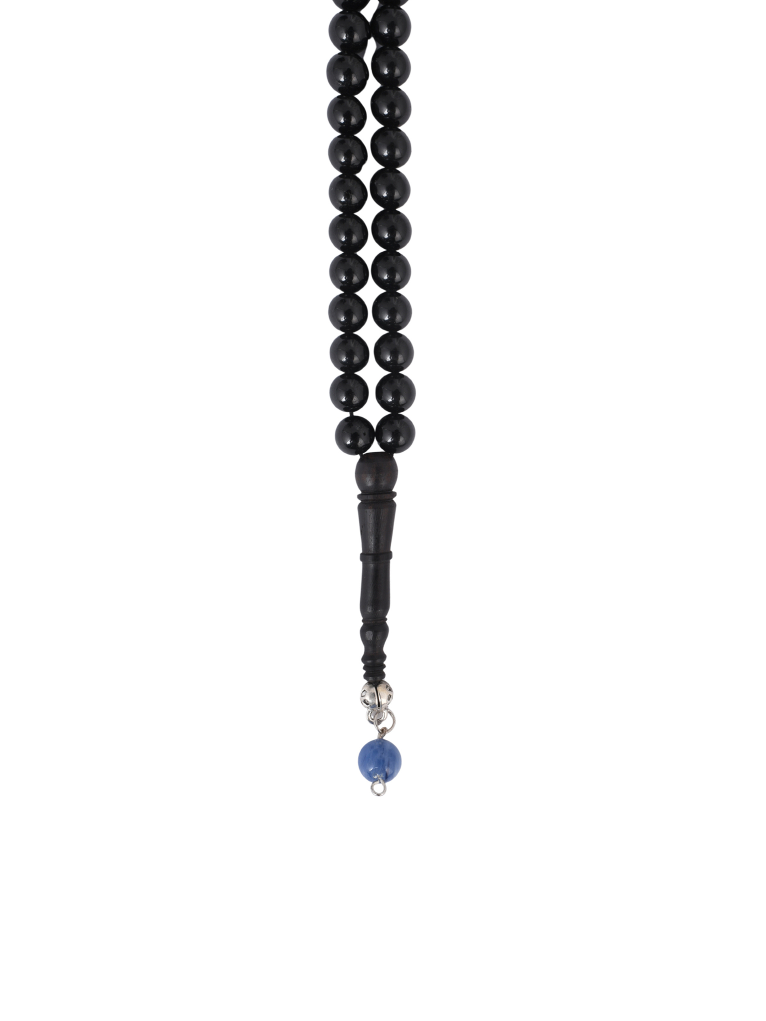 Black tourmaline with blue kynite