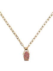 Portal necklace rhodonite
