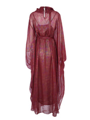 قفطان زهرة أحمر.