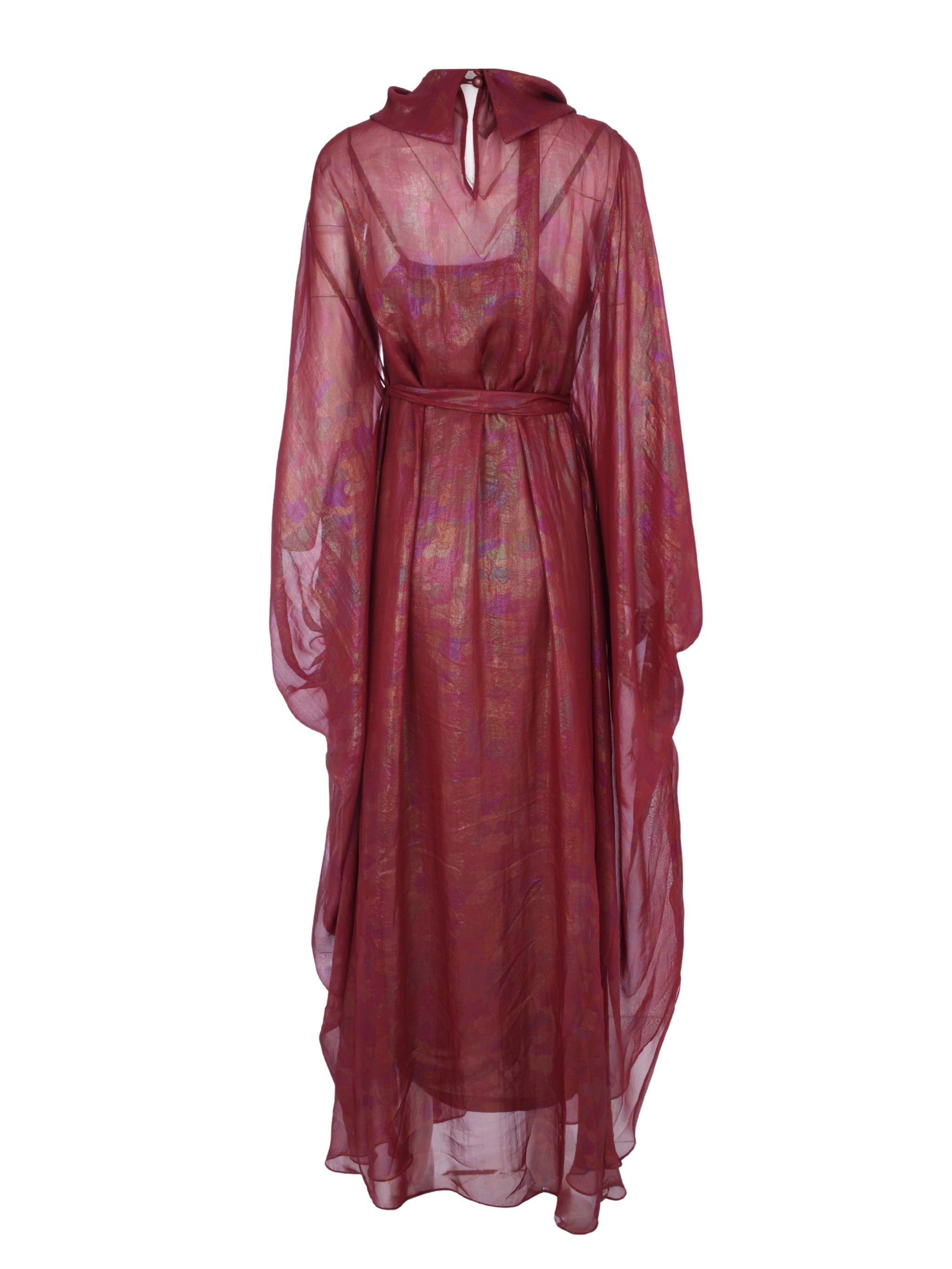 قفطان زهرة أحمر.