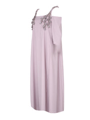 Purple Cold-Shoulder Dress
