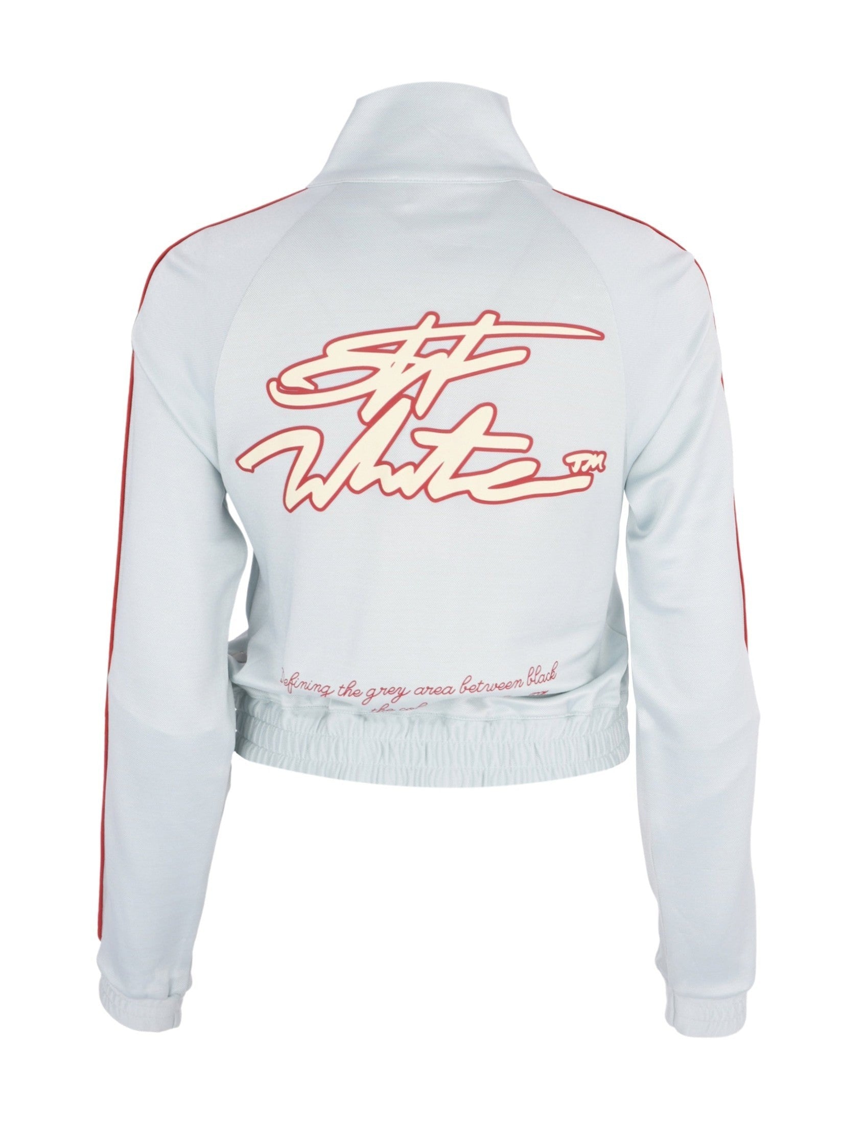 Fluid track sporty jacket misty blue lemon icing