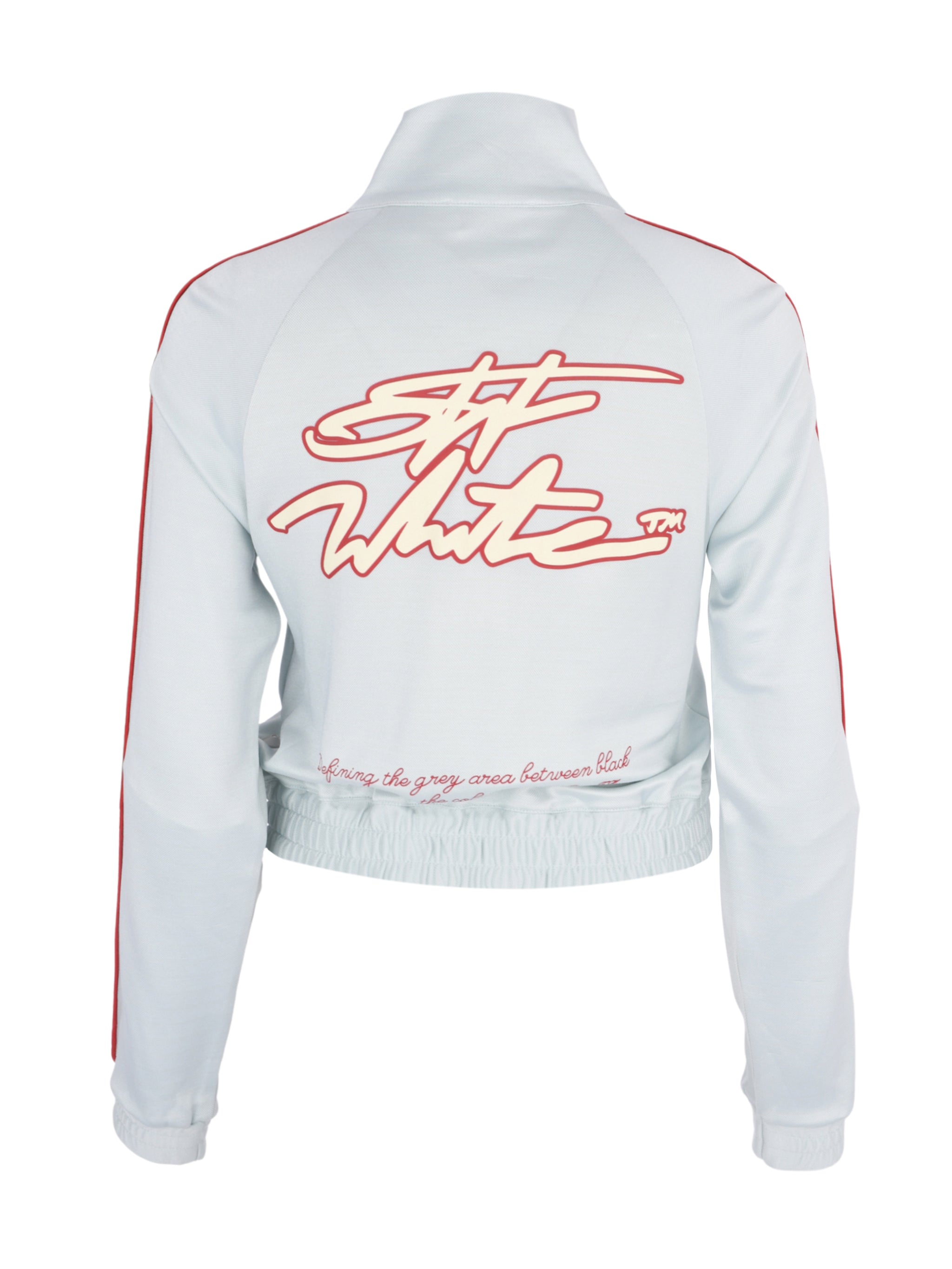 Fluid track sporty jacket misty blue lemon icing