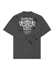 Lion crest t-shirt faded black