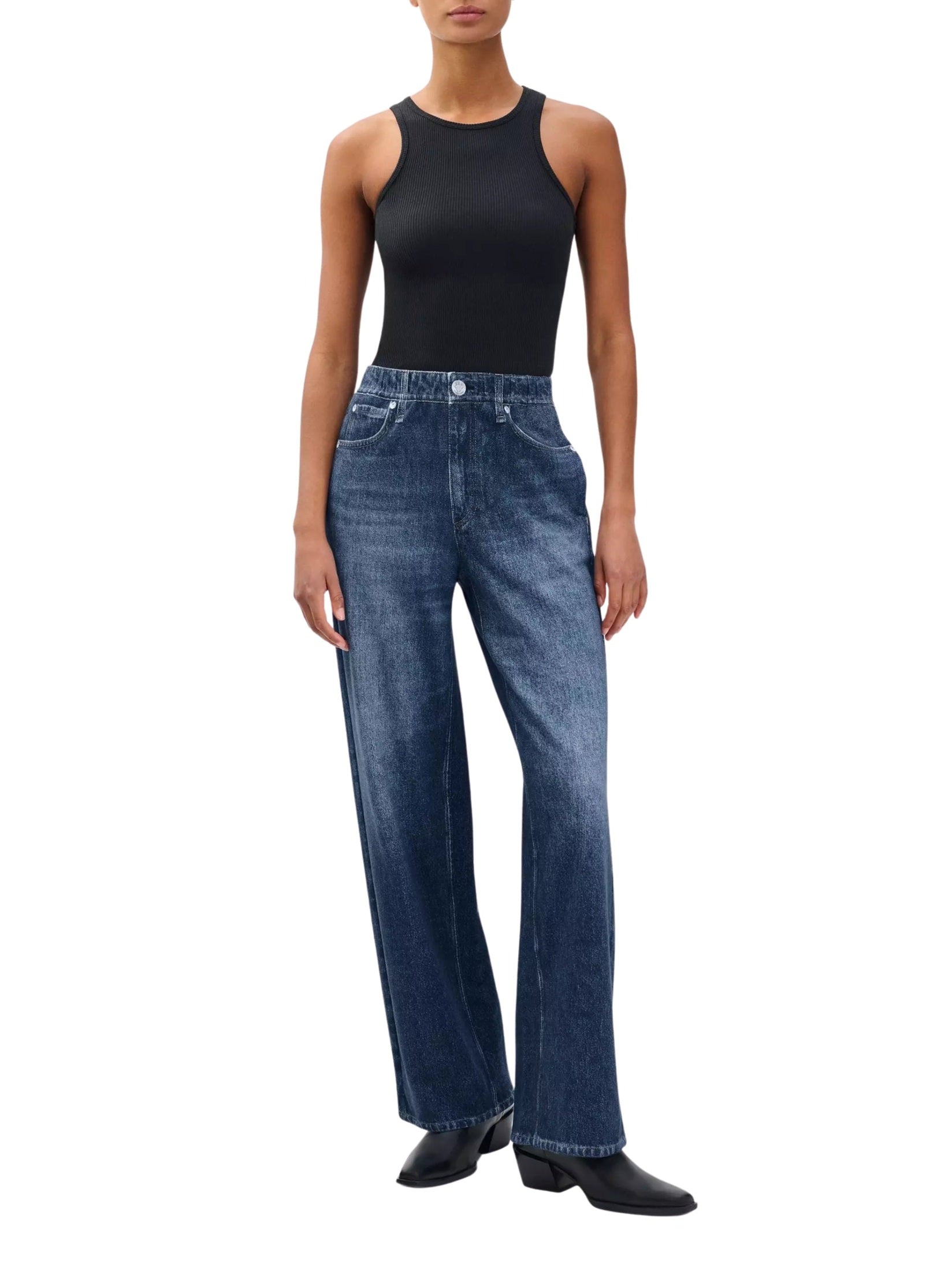 Miramar terry wide leg pant