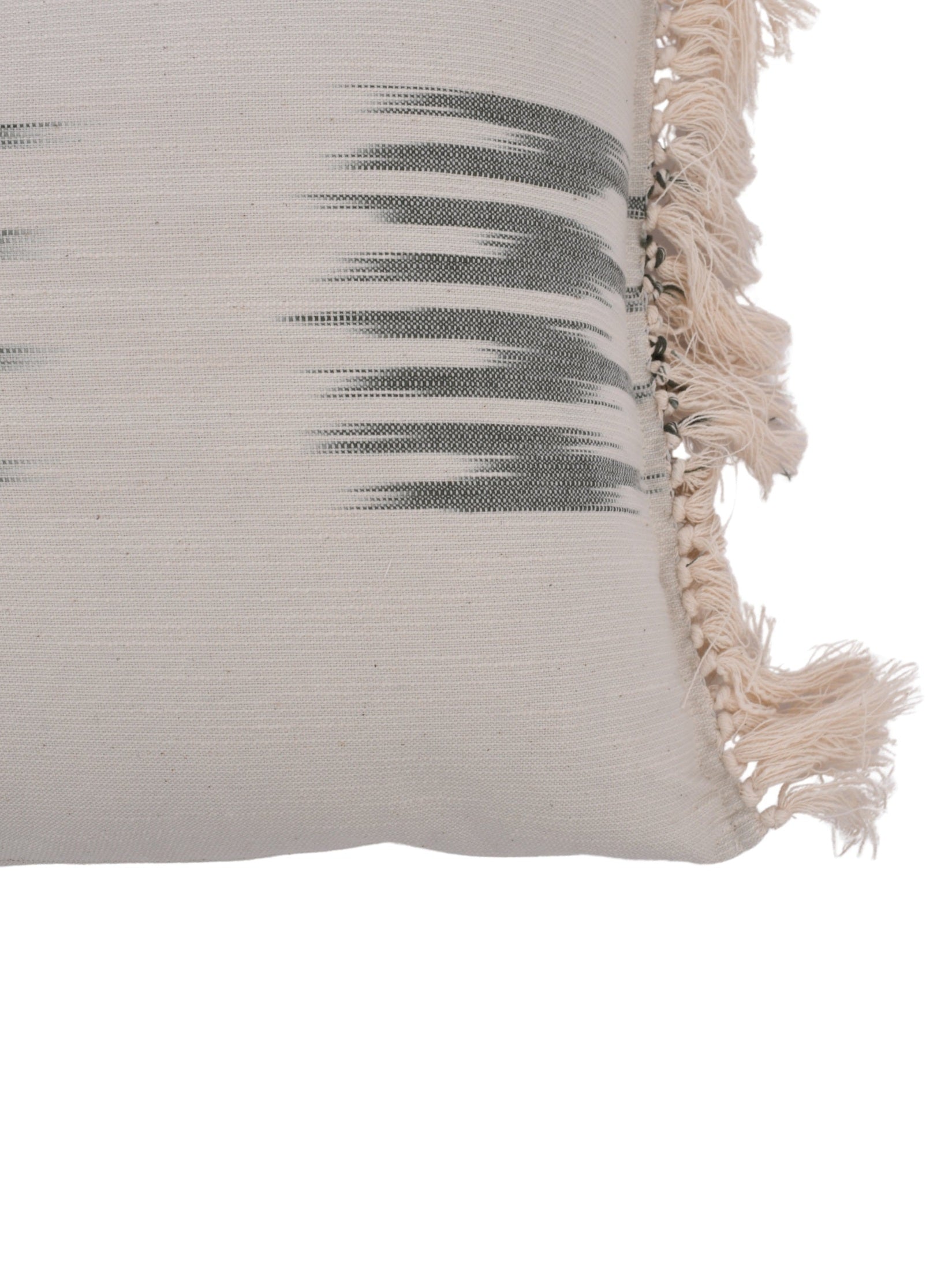 Peshtemal ikat cotton lumbar pillow