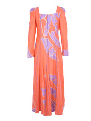 Memash dress orange purple
