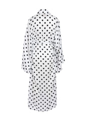 ROBE WHITE POLKA DOTS