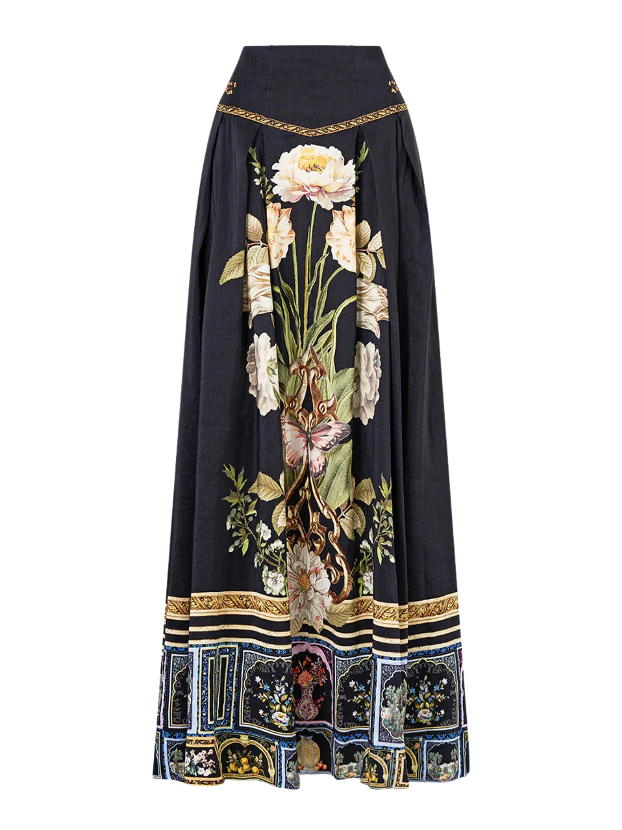Corset waist maxi skirt