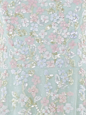 Forget-me-not strapless gown