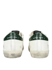 Super star nappa upper suede toe and tongue leather star printed leather heel