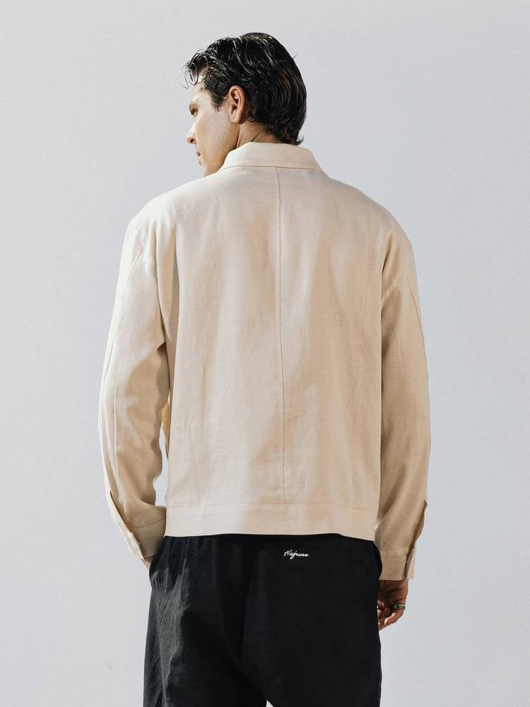 Khaki linen jacket