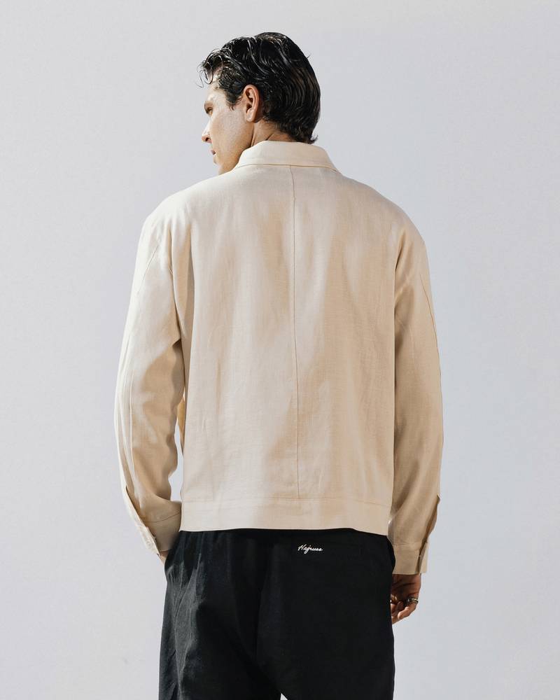 Khaki linen jacket
