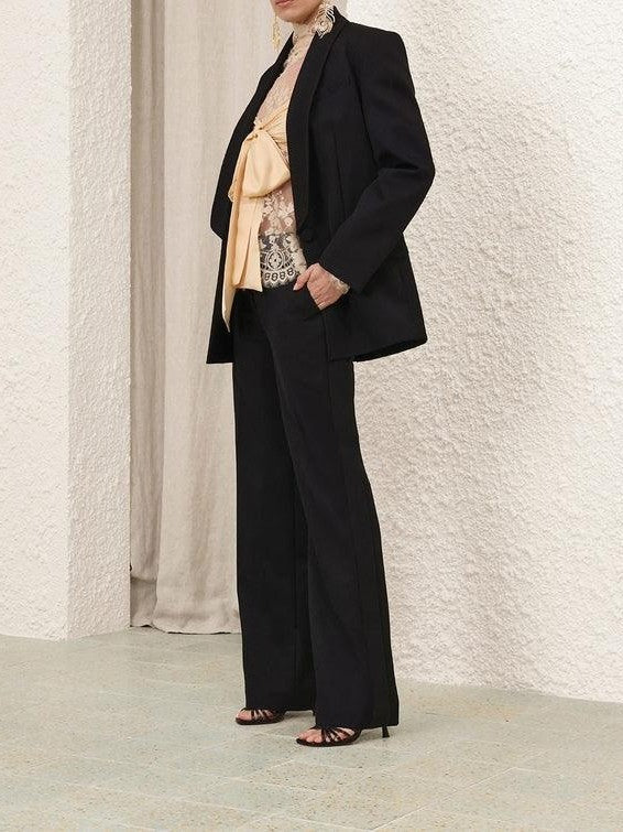 Illustration straight tux pant