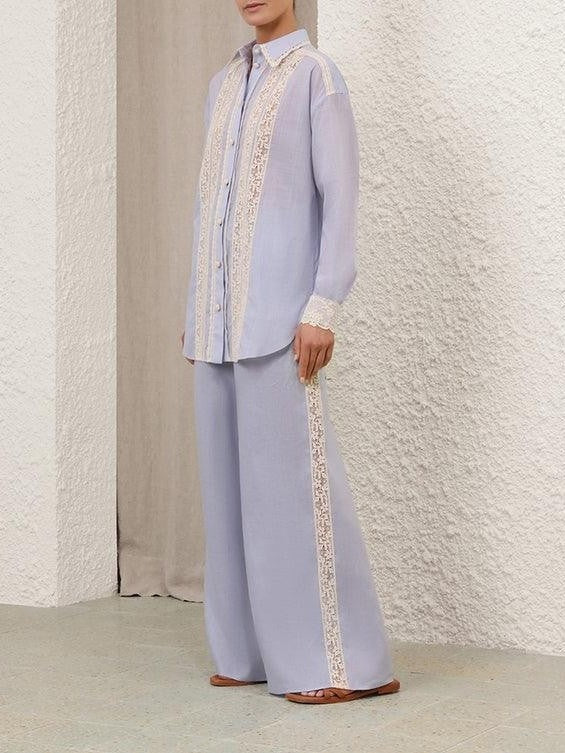 Everley lace trim pant