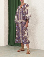 OTTIE KAFTAN MIDI DRESS