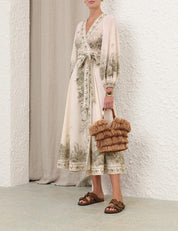 Wanderlust wrap midi dress