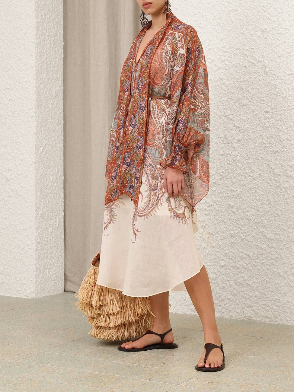 Rhiannon tie neck midi dress