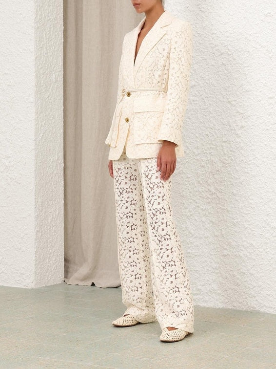 Illuminate lace straight pant