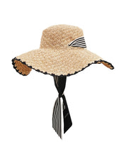 RAFFIA TIPPED SUNHAT