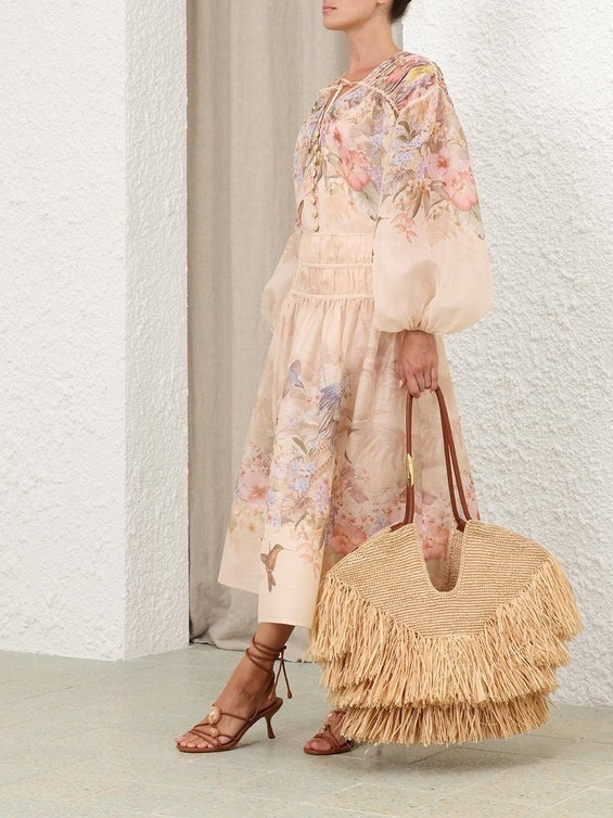 Illuminate drawn midi skirt