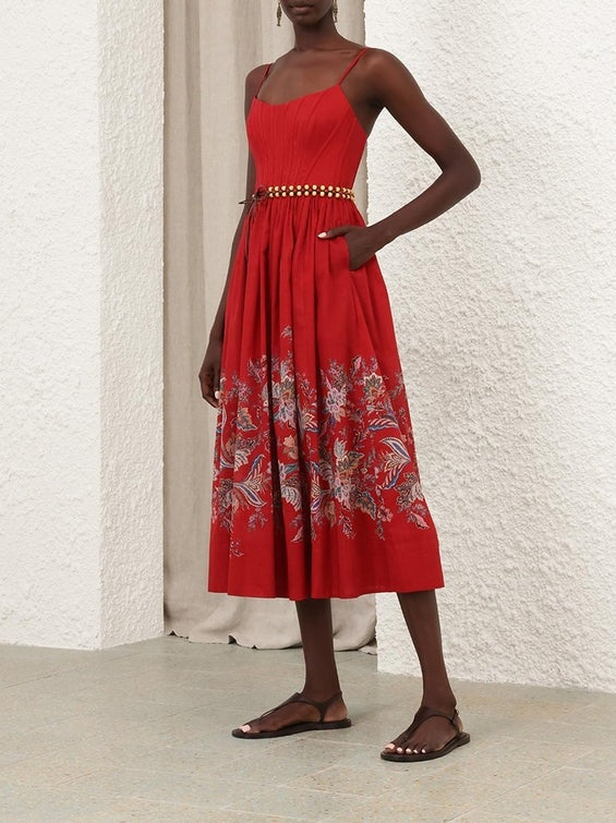 Rhiannon corset midi dress
