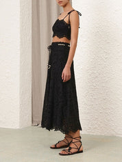 Rhiannon embroidered skirt