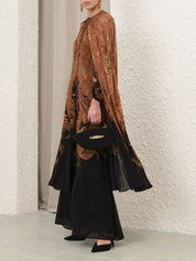 Hypnotic caped maxi dress