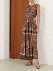 Mahon waisted maxi dress