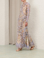 Rebellion scallop maxi dress